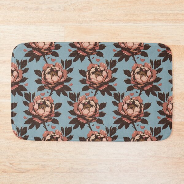 Item preview, Floral Pattern Art On Blue designed and sold by Ayesha Saleem.