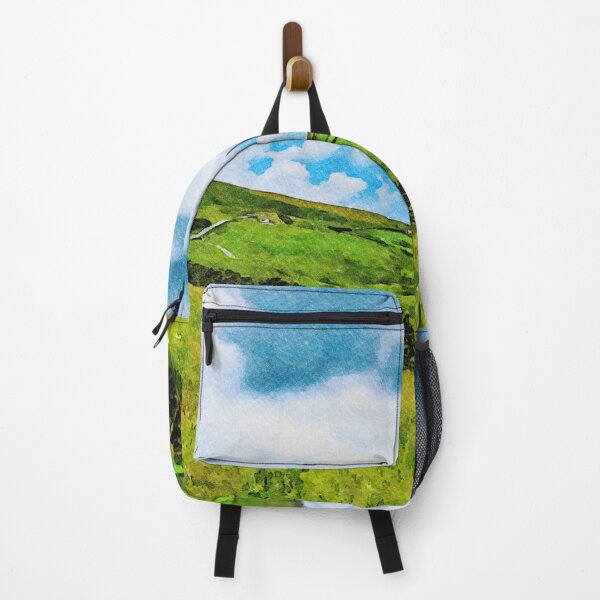 Item preview, Scenic watercolor painting of the Lake District hills and sky in England designed and sold by GestaltImagery.