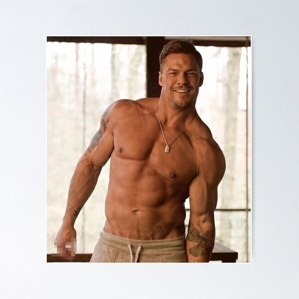 Item preview, Alan Ritchson shirtless  designed and sold by TribeMystic.