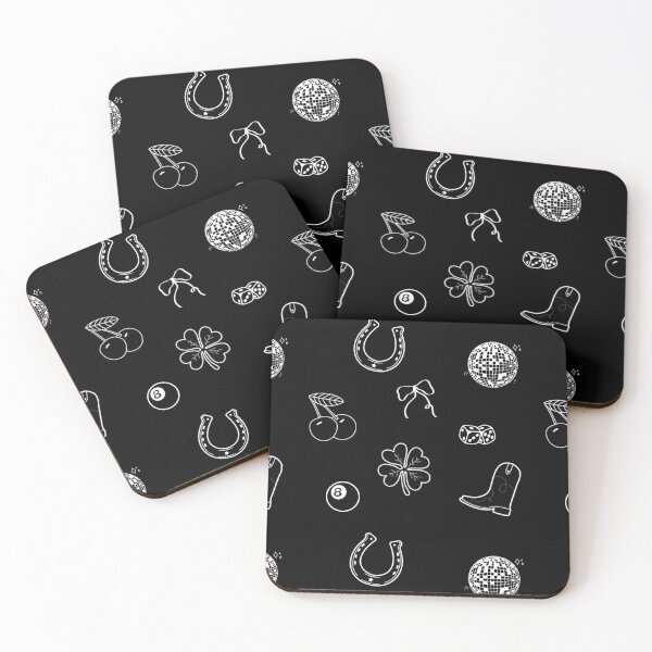 Item preview, Black and white disco cowgirl print  designed and sold by amypolovich.