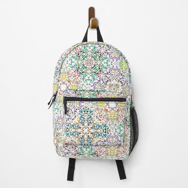 Item preview, Ornate geometric pattern and artfully abstract multicolored background designed and sold by Pixeeless.