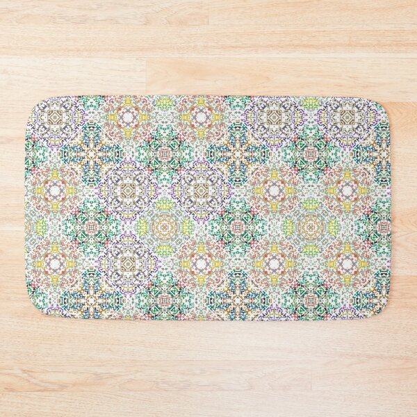 Item preview, Ornate geometric pattern and artfully abstract multicolored background designed and sold by Pixeeless.