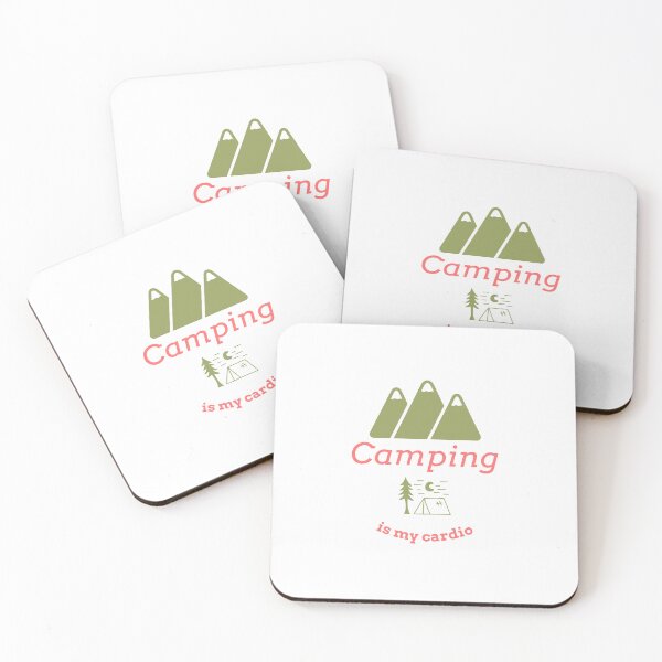 Item preview, Camping is my Cardio designed and sold by EveCharmDesigns.