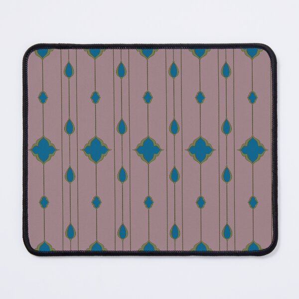 Item preview, Beaded Curtain: olive green, marine blue, and mauve designed and sold by katzenfloofder.