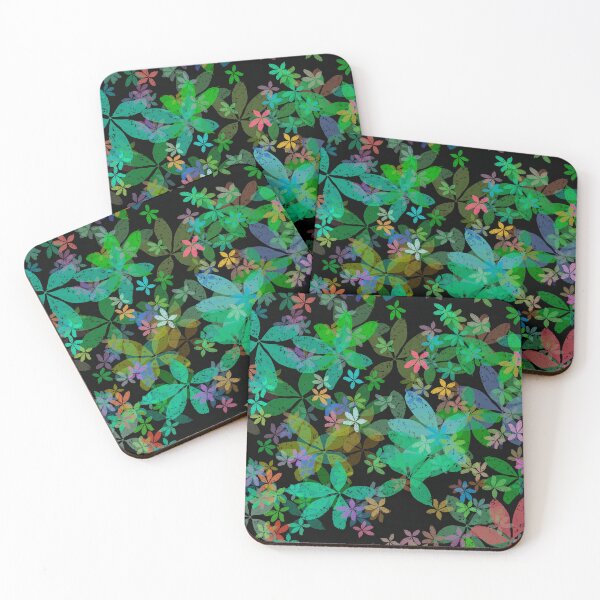 Item preview, Black floral print designed and sold by manoloshoping.