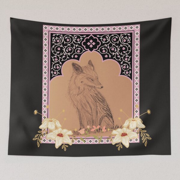 Item preview, Grandma Country Fox with Flower Frame designed and sold by Uplifting Vib'n Design and Decor .