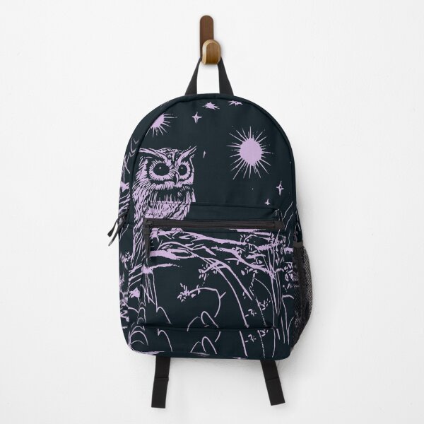 Item preview, Purple Mystic Owl Print - Celestial Night Bird Spirit Animal Wall Art designed and sold by TuncGK.