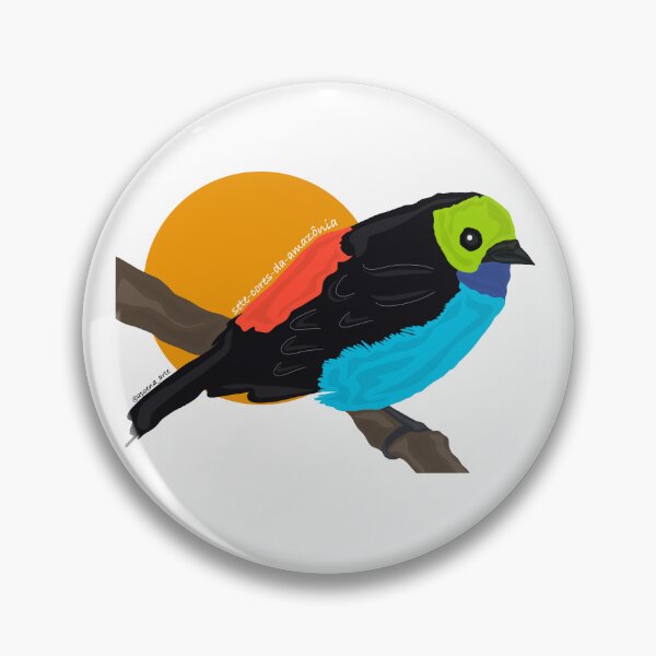 Item preview, Sete-cores-da-Amazônia (Amazônia bird) designed and sold by ApoenaArt.