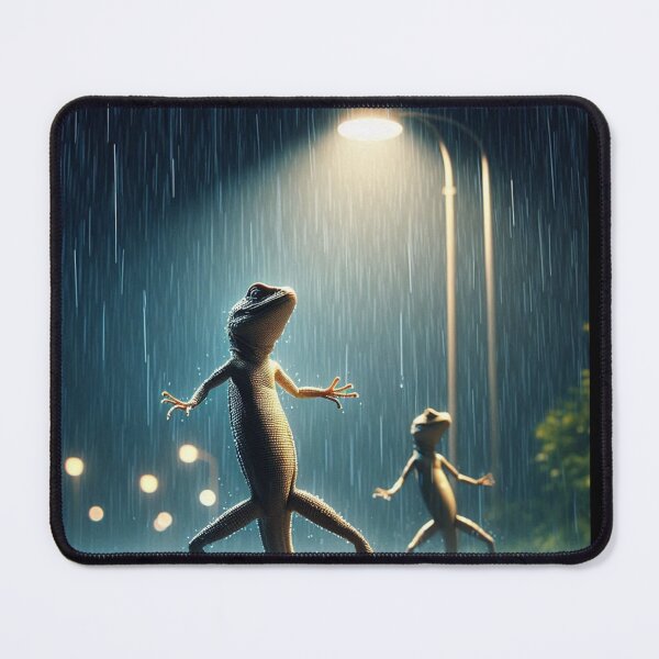 Item preview, Lizards dancing at a street lamp at night designed and sold by Dogandesighn.