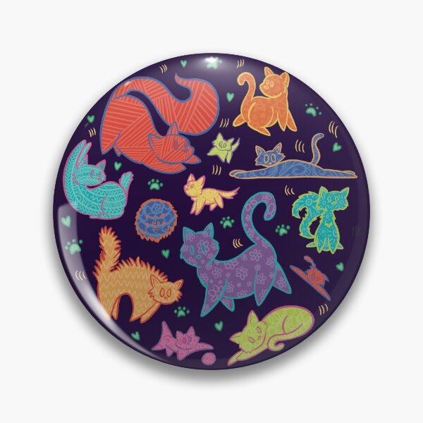 Item preview, Hallucinogenic Cats designed and sold by Hannah’s Sketchbook.