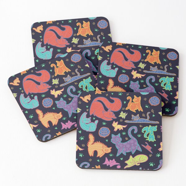 Item preview, Hallucinogenic Cats designed and sold by Hannah’s Sketchbook.