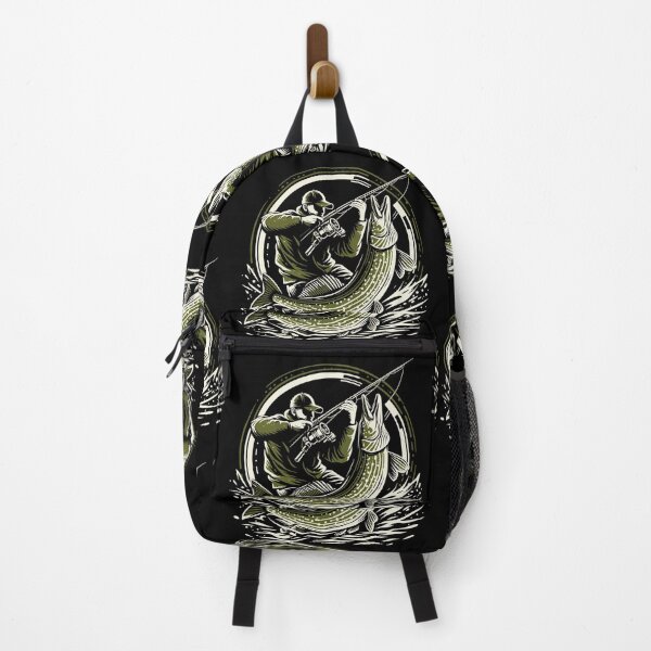 Item preview, Fishing Angler Pike Giant Fish Olive Green Gift designed and sold by Pineapple-Tree.
