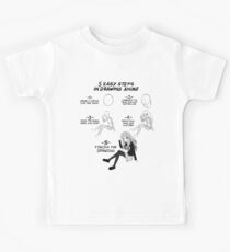 5 Easy Steps to draw anime T-shirt Kids Tee