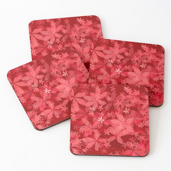 Item preview, Red floral print designed and sold by manoloshoping.