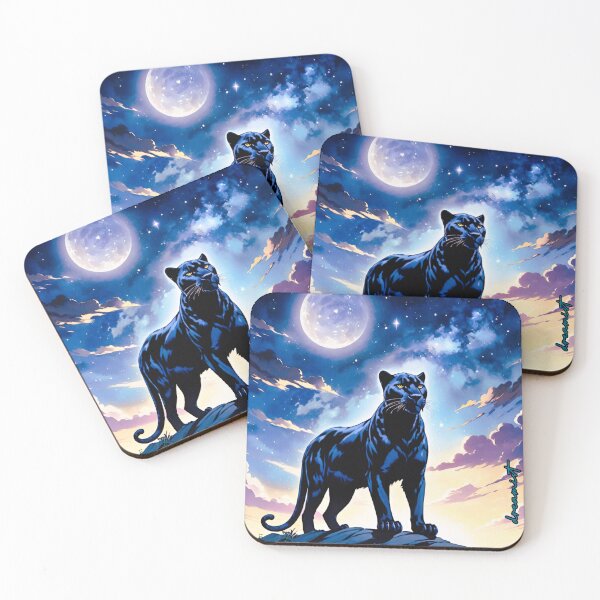 Item preview, Black Phanter in nigth designed and sold by DreamistStore.