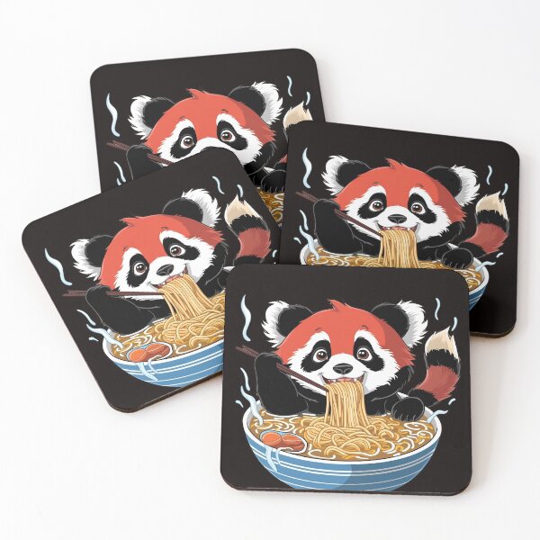 Item preview, Sweet red panda in ramen designed and sold by GrafiShop.