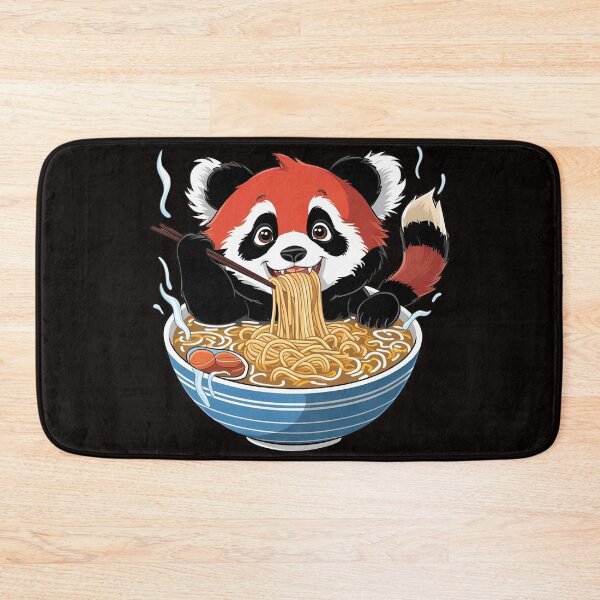 Item preview, Sweet red panda in ramen designed and sold by GrafiShop.