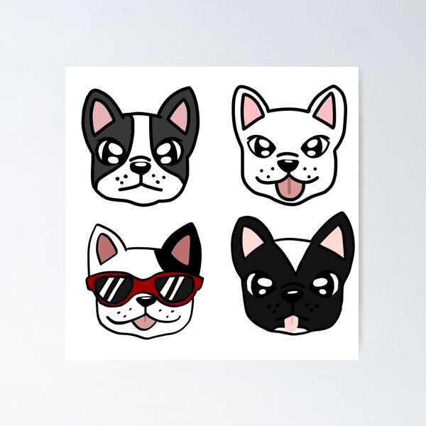 Artikel-Vorschau von Süßes Paket mit französischer Bulldogge, designt und verkauft von stickersbyalyx.