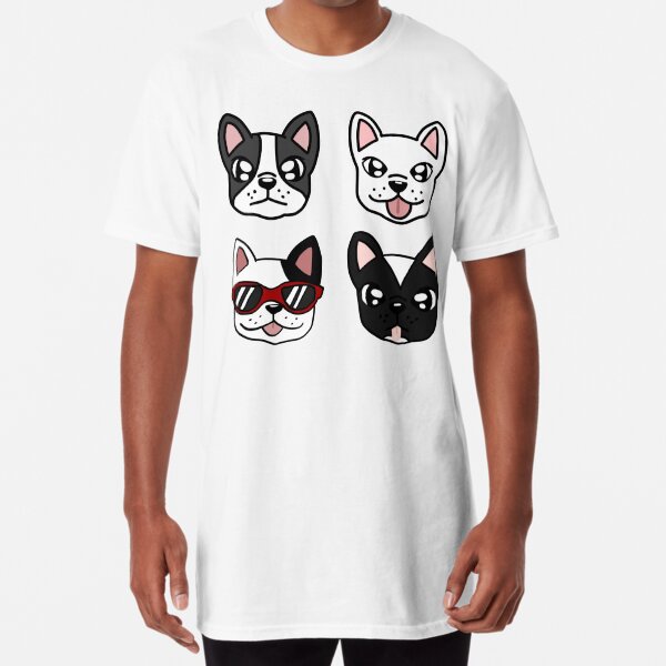 Aperçu de l'œuvre Ensemble mignon de bouledogue français créée et vendue par stickersbyalyx.
