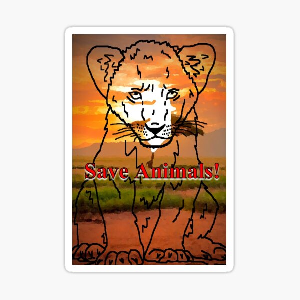Item preview, Save Animals! Stop Hunting! designed and sold by BrHrocknroll.