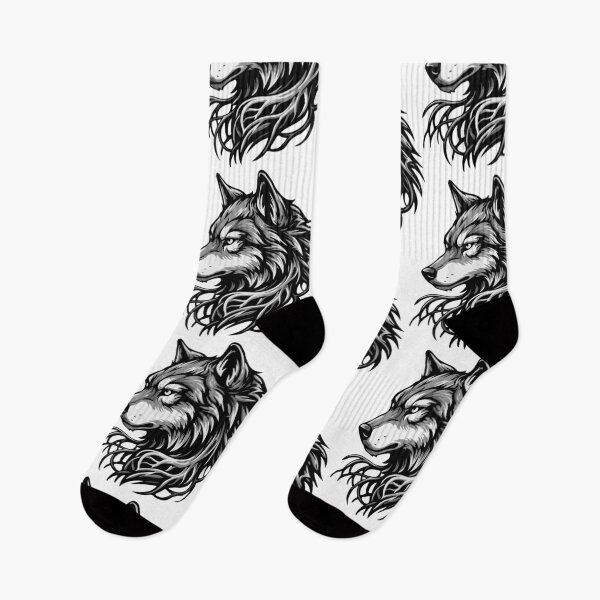 Item preview, Wolf's face in black and gray tones designed and sold by AFernandesDSG.