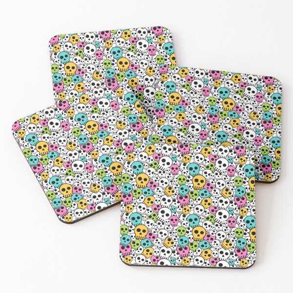 Item preview, Playful Colorful Skull Mosaic designed and sold by AppliedDesigns1.