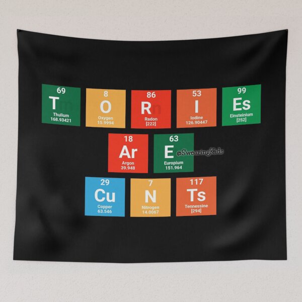 Item preview, Tories are cunts - Periodic designed and sold by SwearingKids.