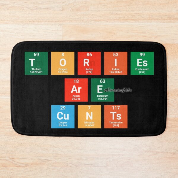 Item preview, Tories are cunts - Periodic designed and sold by SwearingKids.