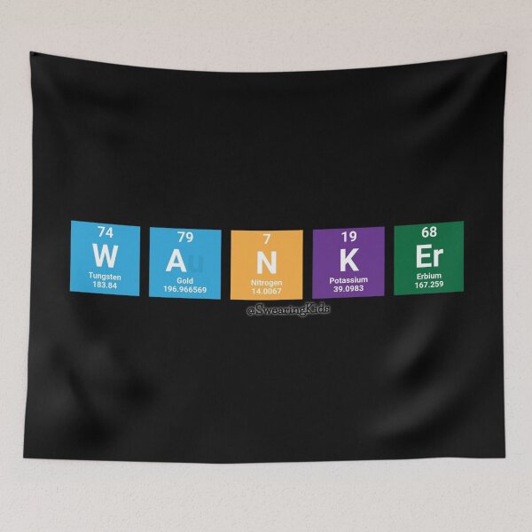 Item preview, Periodic Wanker designed and sold by SwearingKids.