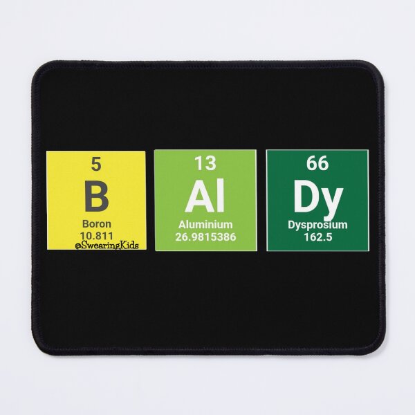 Item preview, Periodic Baldy designed and sold by SwearingKids.