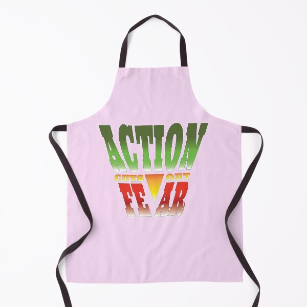 Item preview, Action Cuts Out Fear - Motivational Slogan designed and sold by Harlake.