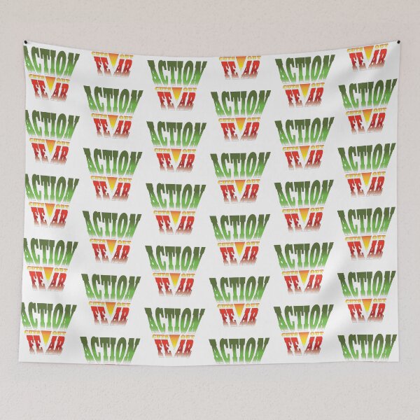Item preview, Action Cuts Out Fear - Motivational Slogan designed and sold by Harlake.