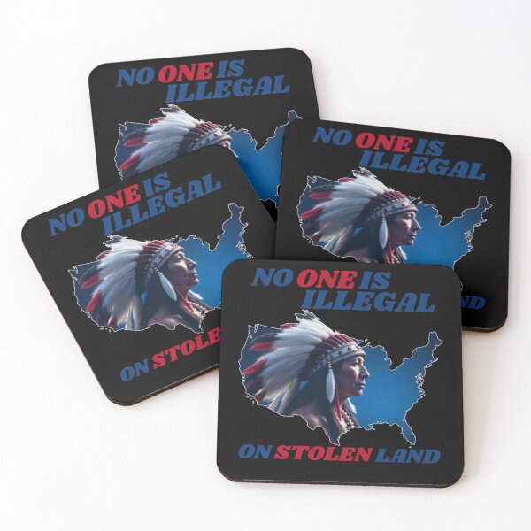Item preview, No on is illegal on stolen land designed and sold by A-Szczesniak.