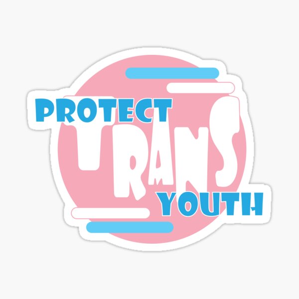 Vista previa del artículo con la obra «Protejamos a los jóvenes trans», diseñado y vendido por BugArtnDesign.