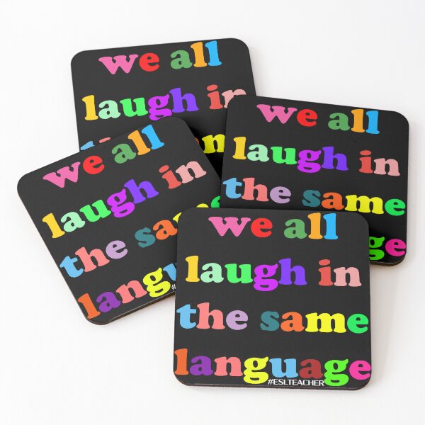Item preview, We All Laugh In The Same Language designed and sold by Spike The Punch Design Co..