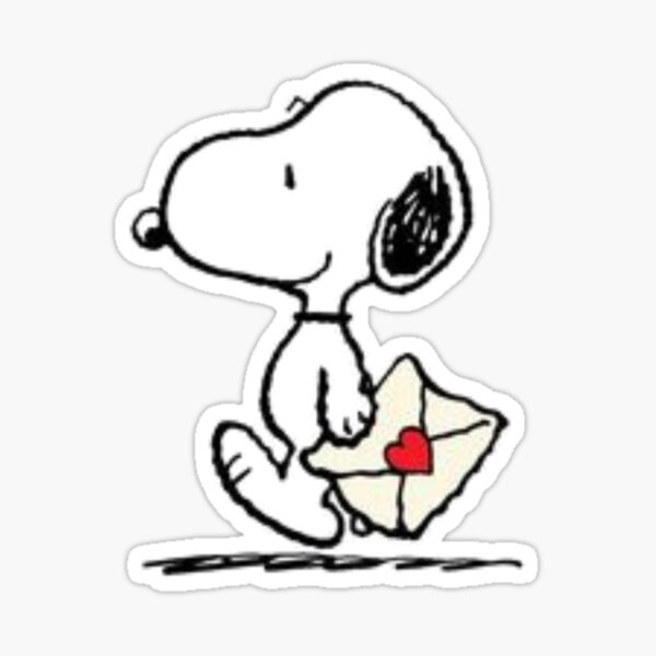 Aperçu de l'œuvre Lettre d'amour de Snoopy créée et vendue par The MIMIMI Club.