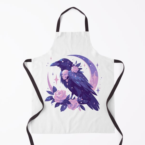 Item preview, pastel goth crow designed and sold by craftyaliens.
