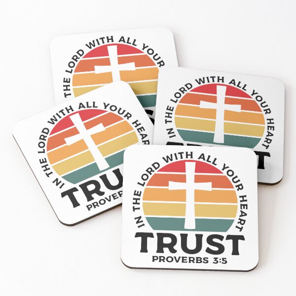 Item preview, Trust In The Lord - Retro Sunset - Christian Faith designed and sold by RLYGR8.