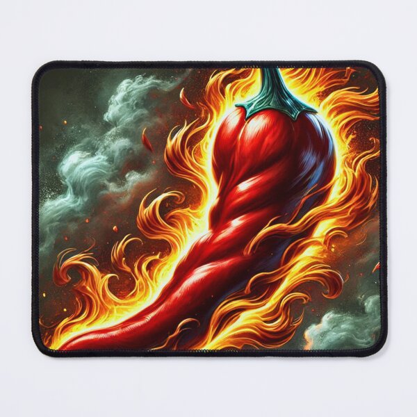 Item preview, Chili Champion Fiery Red Pepper in Flames designed and sold by BogskyShop.