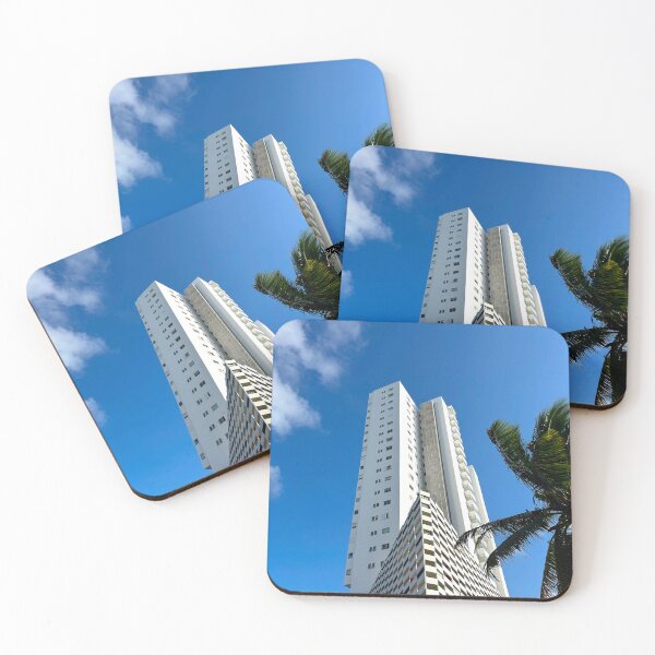Item preview, Sleek White Building in Cancun, Mexico | Tropical Decor designed and sold by YemmyZImages.