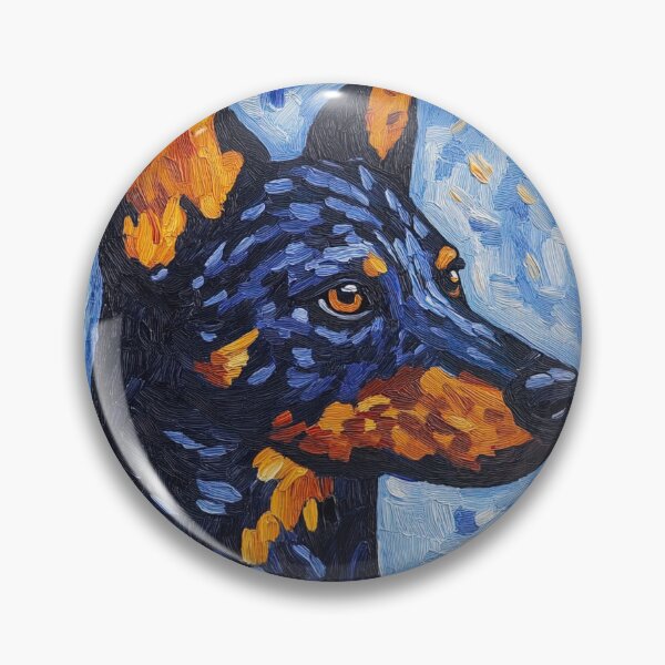 Item preview, Australian Cattle Dog | Post-impressionist painting style designed and sold by ComicsFactory.