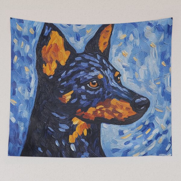 Item preview, Australian Cattle Dog | Post-impressionist painting style designed and sold by ComicsFactory.
