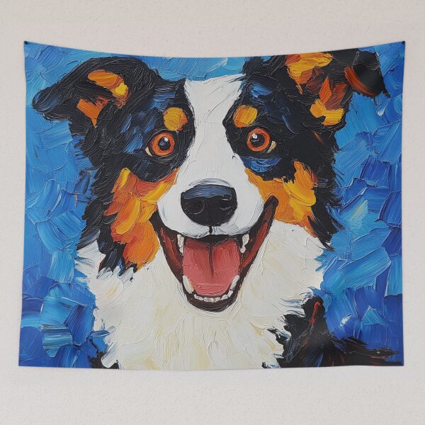 Item preview, Australian Shepherd | Post-impressionist painting style designed and sold by ComicsFactory.