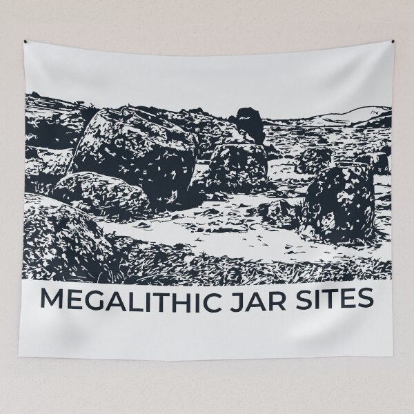 Item preview, Megalithic Jar Sites - Laos designed and sold by Lakeric Cityscapes.