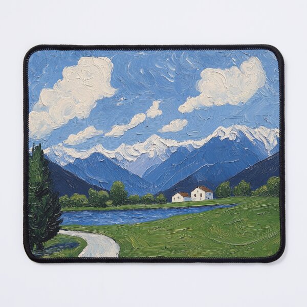 Item preview, Austria landscape | Post-impressionist painting style designed and sold by ComicsFactory.