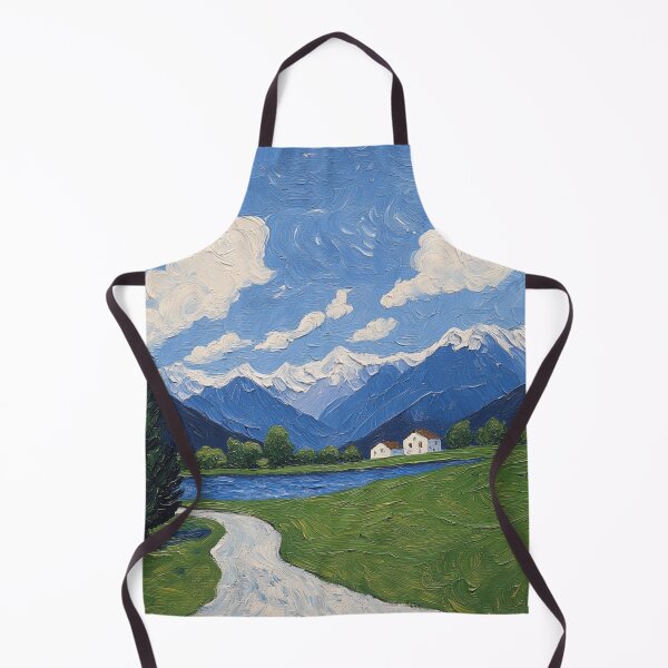 Item preview, Austria landscape | Post-impressionist painting style designed and sold by ComicsFactory.