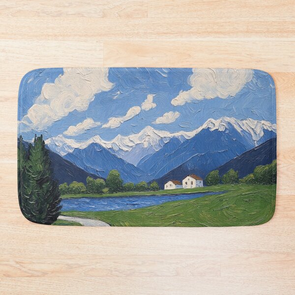 Item preview, Austria landscape | Post-impressionist painting style designed and sold by ComicsFactory.