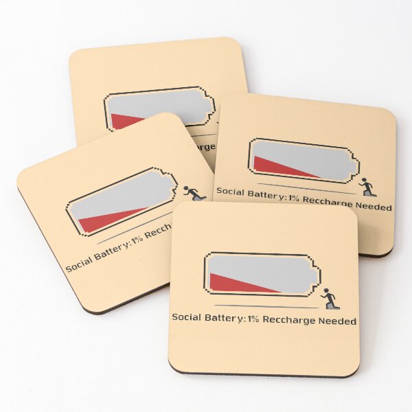 Item preview, Social Battery Low designed and sold by CivilizActions.