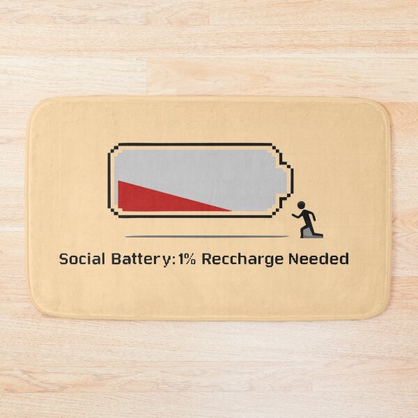 Item preview, Social Battery Low designed and sold by CivilizActions.