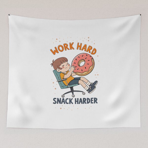 Item preview, Work Hard, Snack Harder designed and sold by SignumShop.